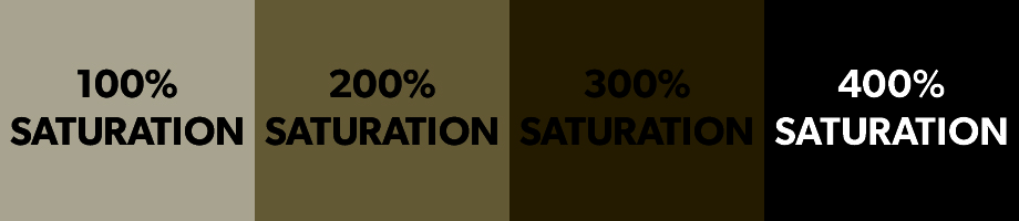 Total Ink Coverage Saturation Examples