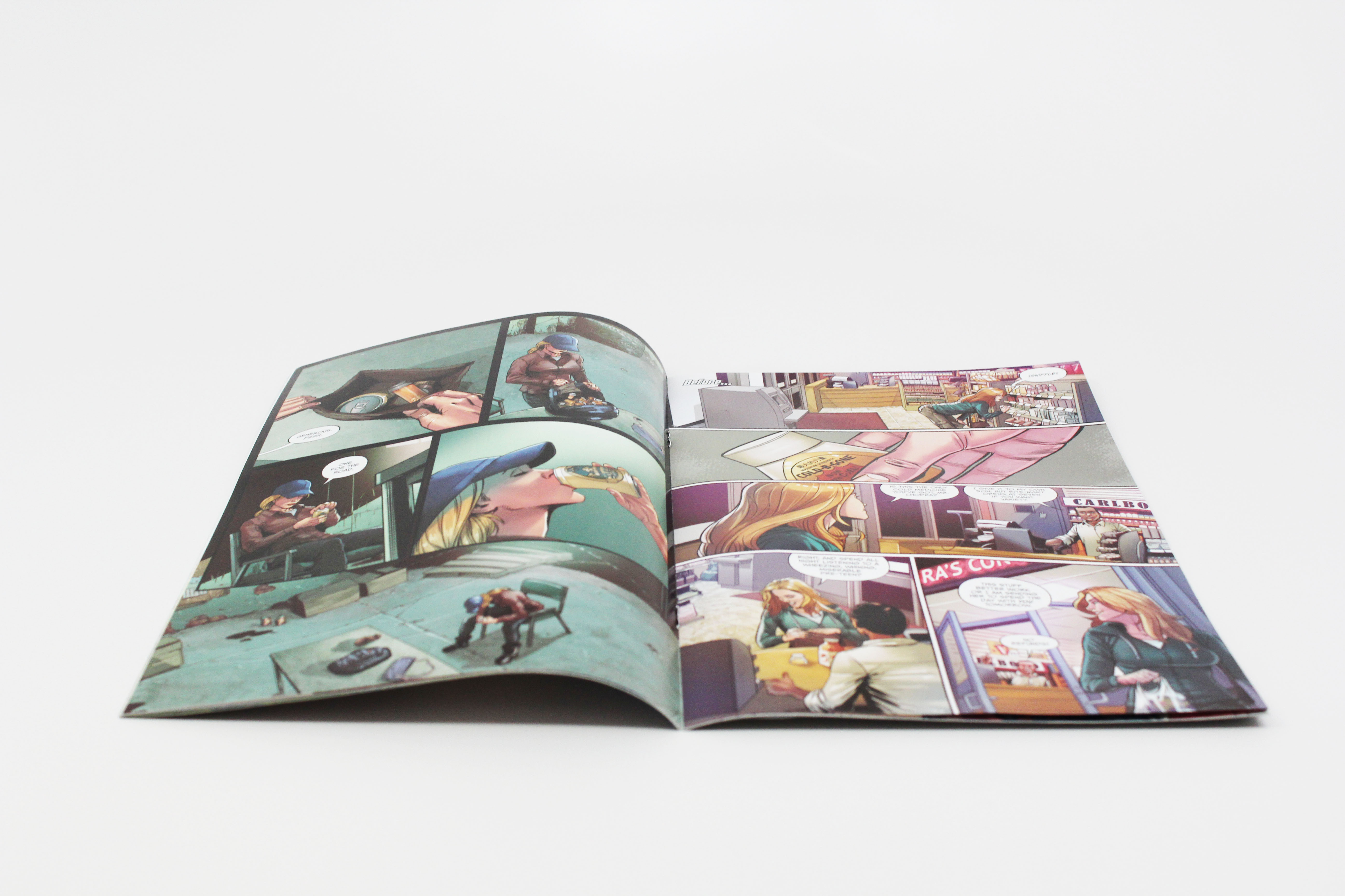 The average comic book uses 70lb. text paper stock